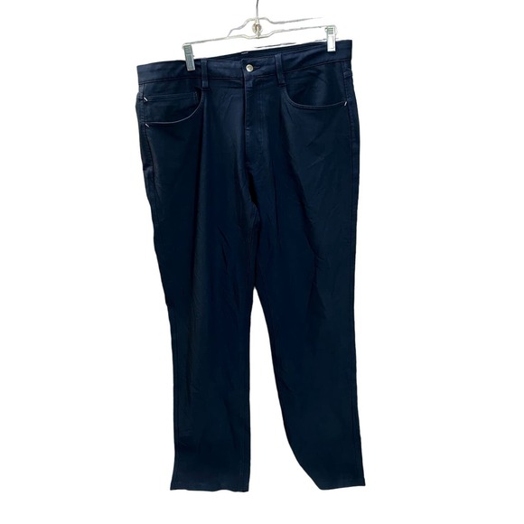 FOOTJOY FJ Men’s Athletic Fit Golf Pants Navy Blue Size 34 X 32 - Picture 1 of 9